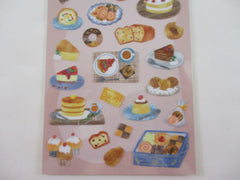 Cute Kawaii MW Gentle Warm Seal Series - C - Pastries Sweets Cake Cheesecake Tea Sticker Sheet - for Journal Planner Craft