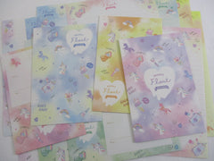 Cute Kawaii Crux Dreamy Float Unicorn Letter Sets Stationery - writing paper envelope