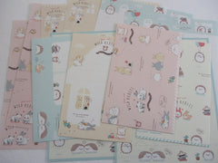 Cute Kawaii Q-Lia Wild Beasts Hedgehog Rabbit Letter Sets - Stationery Writing Paper Envelope Penpal