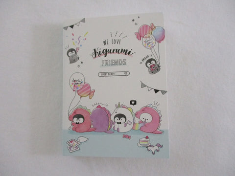 Cute Kawaii Q-Lia Penguin Dino Unicorn Kigurumi Mini Notepad / Memo Pad - Stationery Design Writing Paper Collection