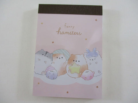 Cute Kawaii Crux Funny Hamster Mini Notepad / Memo Pad - Stationery Designer Paper Collection