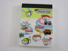 Cute Kawaii Mind Wave Sushi Mini Notepad / Memo Pad - Stationery Designer Writing Paper Collection