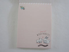 Cute Kawaii Q-Lia Panda Rabbit Wild Beasts Mini Notepad / Memo Pad - Stationery Designer Writing Paper Collection