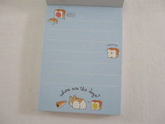 Cute Kawaii Q-Lia Where are the Dogs Bread Mini Notepad / Memo Pad - Stationery Design Writing Collection
