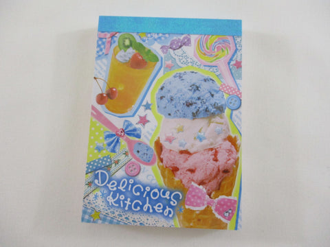 Cute Kawaii Kamio Ice Cream Delicious Kitchen Mini Notepad / Memo Pad - Stationery Designer Paper Collection