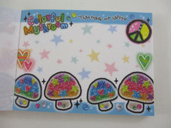 Cute Kawaii Kamio Colorful Mushroom Mini Notepad / Memo Pad - Stationery Designer Paper Collection