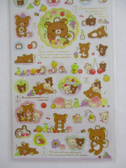 Cute Kawaii San-X Rilakkuma Bear Fruits Sticker Sheet 2020 - A - for Planner Journal Scrapbook Craft