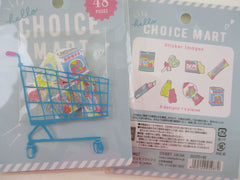 Cute Kawaii Crux Choice Mart Shopping Cart Stickers Flake Sack - Candy Candies