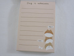 Cute Kawaii Q-Lia Dog Wanchan Mini Notepad / Memo Pad - Stationery Design Writing Collection