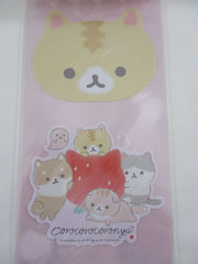 Cute Kawaii San-X CorocorocoroNya Cat Strawberry Sticker Sheet Set 2021 - B - for Planner Journal Scrapbook Craft