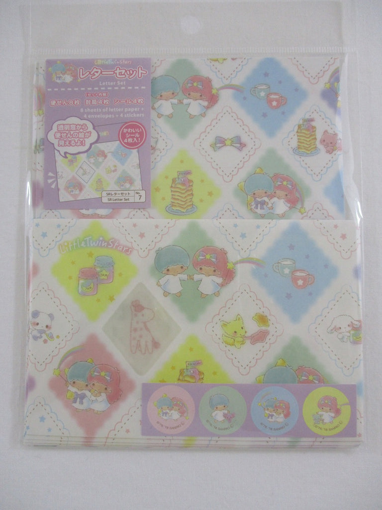 Cute Kawaii Sanrio Little Twin Stars Letter Set Pack - Stationery Penpal Writing Paper Envelope