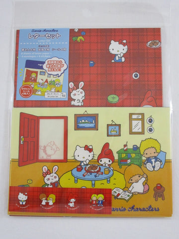 Cute Kawaii Sanrio Hello Kitty My Melody Little Twin Stars Letter Set Pack - Stationery Penpal Writing Paper Envelope