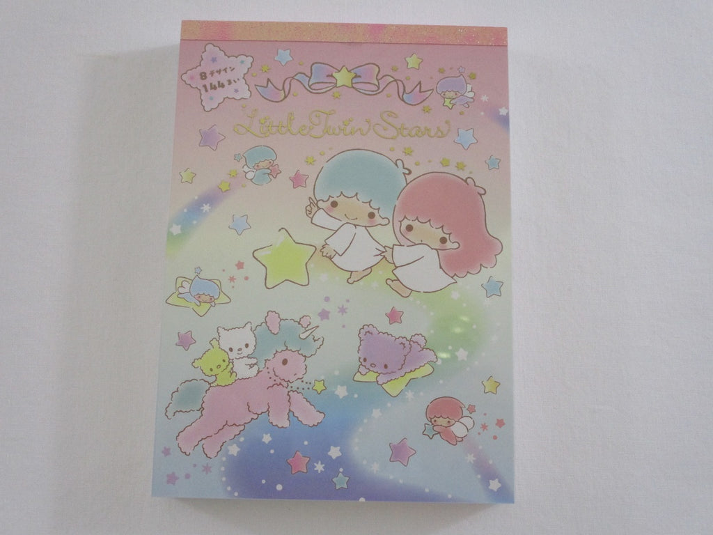 Cute Kawaii Sanrio Little Twin Stars 4 x 6 Inch Notepad / Memo Pad - Stationery Designer Paper Collection