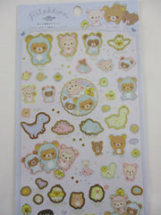 Cute Kawaii San-X Rilakkuma Bear Dino Dinosaur Sticker Sheet 2020 - A - for Planner Journal Scrapbook Craft