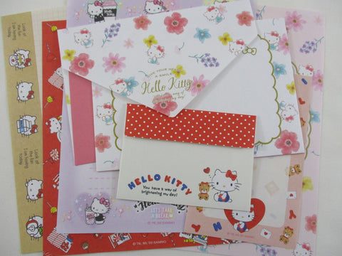 Cute Kawaii Hello Kitty Letter Sets - Writing Paper Envelope Stationery - Collectible - Preowned