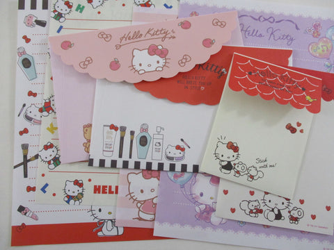 Cute Kawaii Hello Kitty Style Dress Up Letter Sets - Writing Paper Envelope Stationery