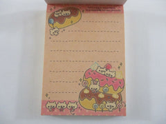 Cute Kawaii Crux Chiffon Bear Donuts Mini Notepad / Memo Pad - Stationery Designer Paper Collection