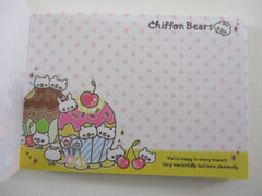 Cute Kawaii Crux Chiffon Bear Donuts Mini Notepad / Memo Pad - Stationery Designer Paper Collection