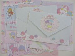 Cute Kawaii Little Twin Stars Letter Sets - Penpal Stationery Writing Paper Envelope