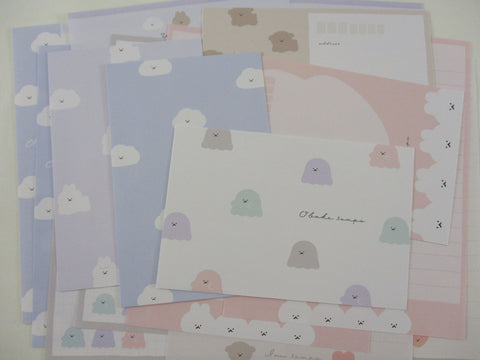 Cute Kawaii Kamio Cloud Ghost Rabbit Dog Usa Sampo Letter Sets Stationery - writing paper envelope