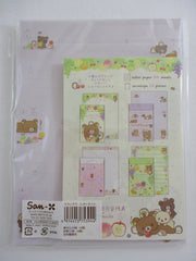 Cute Kawaii San-X Rilakkuma Fruits Letter Set Pack - A - Stationery Writing Paper Envelope Penpal