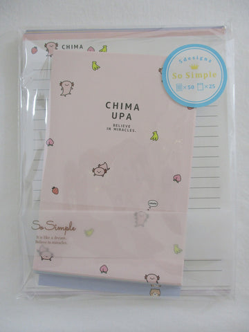 Cute Kawaii Crux Baby Crocodile Kitten Cat Pig Dino Letter Set Pack - Stationery Writing Paper Penpal