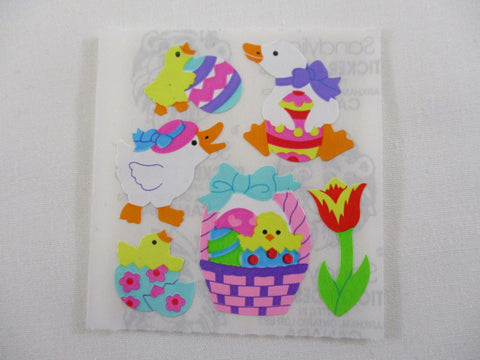 Sandylion Ducks Chicks Easter Egg Sticker Sheet / Module - Vintage & Collectible