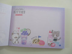 Cute Kawaii Q-Lia Cafe Parlor Cat Kitties Mini Notepad / Memo Pad - Stationery Design Writing Paper Collection
