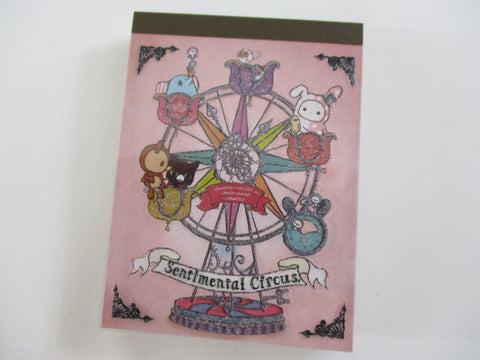 Cute Kawaii San-X Sentimental Circus Mini Notepad / Memo Pad - M - Vintage Rare