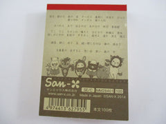 Cute Kawaii San-X Sentimental Circus Mini Notepad / Memo Pad - S - Vintage Rare