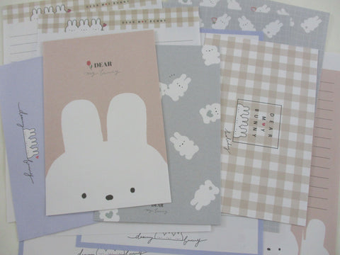Cute Kawaii Q-Lia Dear My Bunny Rabbit Letter Sets - Stationery Writing Paper Envelope Penpal