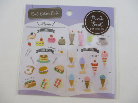 Cute Kawaii Sweet Dessert Light Meal - Ciel Colore Cafe A Sticker Sheet - for Journal Planner Craft Organizer Calendar