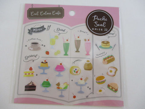 Cute Kawaii Sweet Dessert Light Meal - Ciel Colore Cafe B Sticker Sheet - for Journal Planner Craft Organizer Calendar