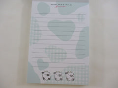 Cute Kawaii Q-Lia Dear Moo Moo Cow 4 x 6 Inch Notepad / Memo Pad - A - Stationery Designer Paper Collection