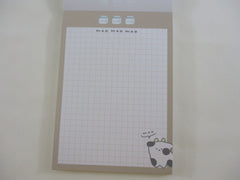 Cute Kawaii Q-Lia Dear Moo Moo Cow 4 x 6 Inch Notepad / Memo Pad - A - Stationery Designer Paper Collection