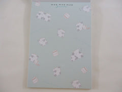 Cute Kawaii Q-Lia Dear Moo Moo Cow 4 x 6 Inch Notepad / Memo Pad - A - Stationery Designer Paper Collection