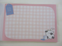 Cute Kawaii Q-Lia Dear Moo Moo Cow 4 x 6 Inch Notepad / Memo Pad - A - Stationery Designer Paper Collection