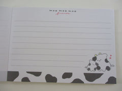 Cute Kawaii Q-Lia Dear Moo Moo Cow 4 x 6 Inch Notepad / Memo Pad - B - Stationery Designer Paper Collection