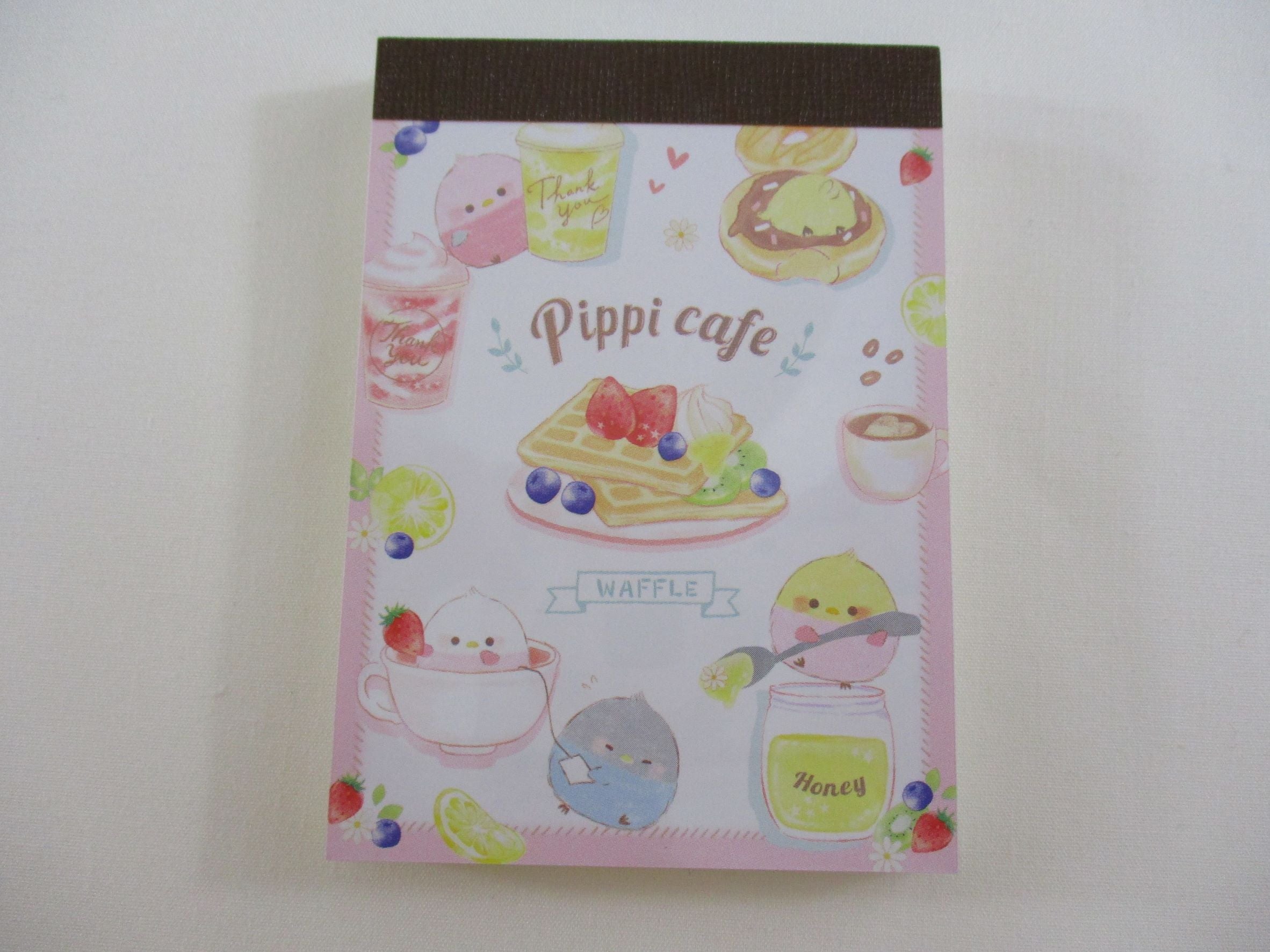 Cute Kawaii Crux Pippi Cafe Bird Mini Notepad / Memo Pad