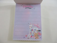 Cute Kawaii Q-Lia Poppin Candies Bear Rabbit Mini Notepad / Memo Pad - Stationery Designer Paper Collection