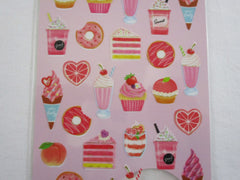 Cute Kawaii Mind Wave Merry Berry Pink Sweets Drink theme Sticker Sheet - for Journal Planner Craft Organizer