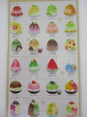 Cute Kawaii Mind Wave Menutic Fruit Shave Ice Hawaii Sticker Sheet - for Journal Planner Craft Organizer
