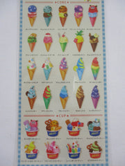 Cute Kawaii Mind Wave Menutic Ice Cream theme Sticker Sheet - for Journal Planner Craft Organizer