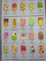 Cute Kawaii Mind Wave Menutic Ice Pop Fruit Popsicle Sticker Sheet - for Journal Planner Craft Organizer