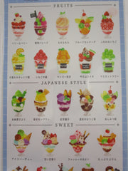 Cute Kawaii Mind Wave Menutic Parfait Frozen Dessert Sticker Sheet - for Journal Planner Craft Organizer