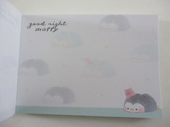 Cute Kawaii Kamio Good Night Moffy Penguin Mini Notepad / Memo Pad - Stationery Designer Paper Collection