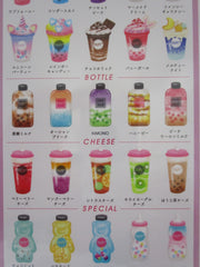 Cute Kawaii Mind Wave Menutic Bubble Pearl Tea Tapioca Drink Sticker Sheet - for Journal Planner Craft Organizer