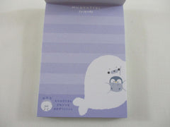 Cute Kawaii Q-lia Mugyutto Penguin Friends Mini Notepad / Memo Pad - Stationery Designer Paper Collection