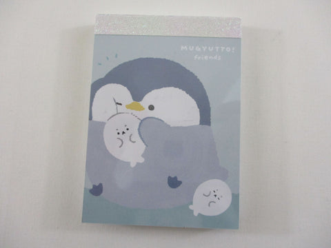 Cute Kawaii Q-lia Mugyutto Penguin Friends Mini Notepad / Memo Pad - Stationery Designer Paper Collection