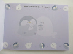 Cute Kawaii Q-lia Mugyutto Penguin Friends Mini Notepad / Memo Pad - Stationery Designer Paper Collection